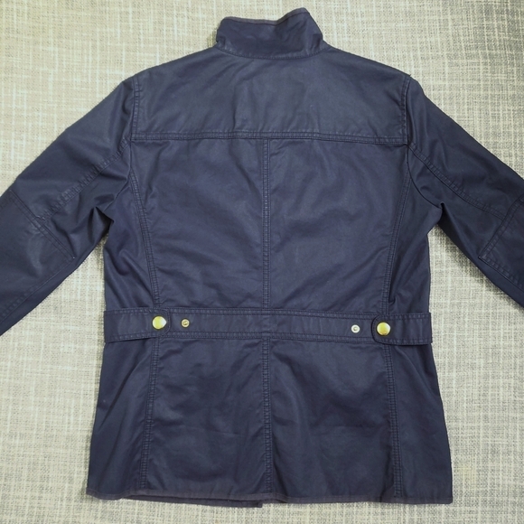 J. CREW Downtown Field Jacket Military Utility Navy Blue Women’s S - Picture 12 of 16